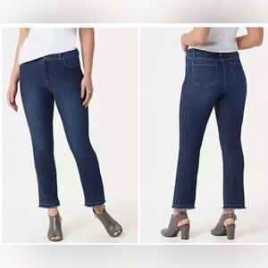 Susan Graver Petite High Stretch Denim Ankle Jeans! Size 18WP.